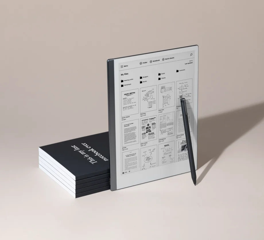 Pachet Tableta ePaper reMarkable 2, 10.3 , E Ink Carta Monochrome Multi-point capacitive touch, 1 GB RAM, 8 GB Flash, Wi-Fi (Negru) +Marker Plus