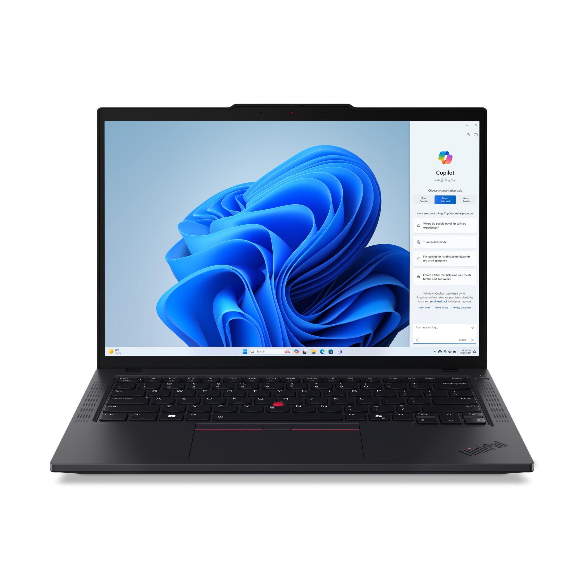 Laptop ThinkPad T14 Gen 5 cu procesor Intel Core™ Ultra 7 155U