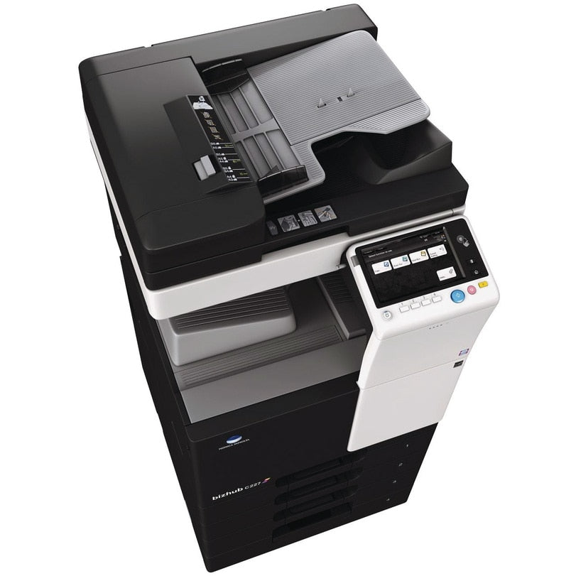 Copiator Digital A3 Mono Konica Minolta BIZHUB 227 pachet format din BizHub 227 (mono) + DF-628 + DK-513 + toner TN-323 + Cablu de alimentare