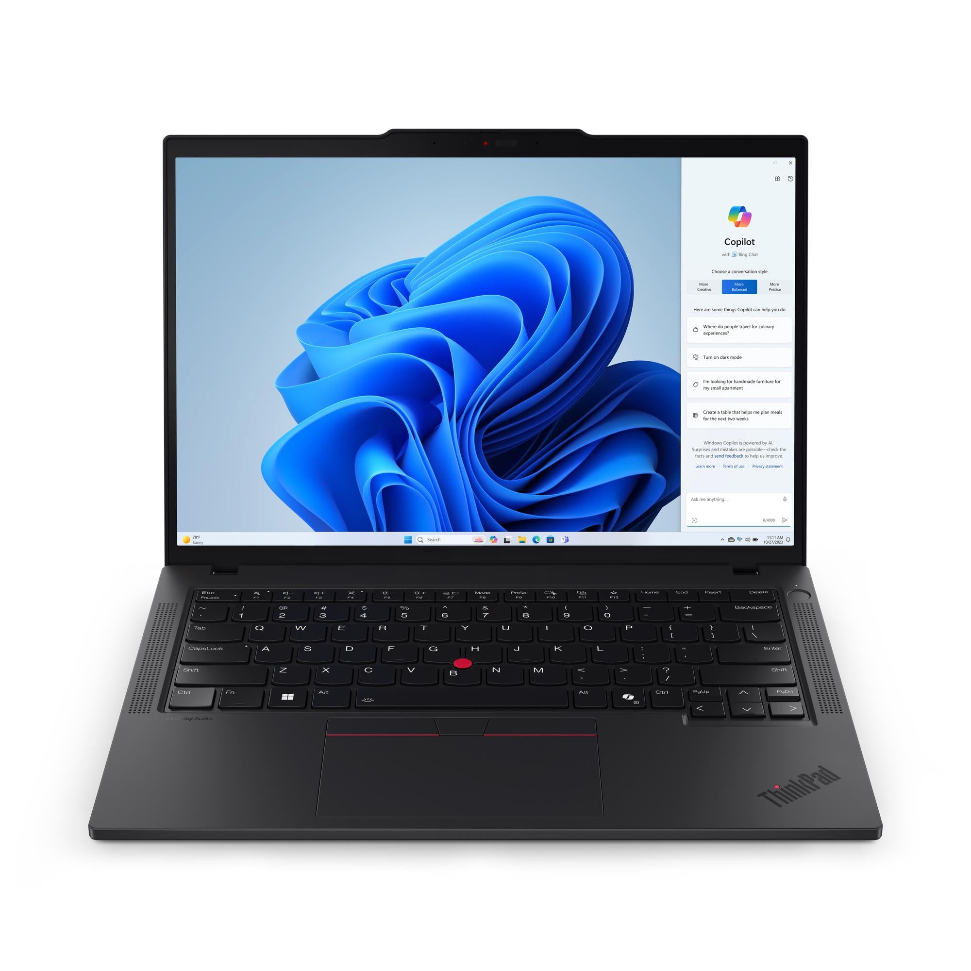 Laptop ThinkPad T14 Gen 5 cu procesor Intel Core™ Ultra 7 155U