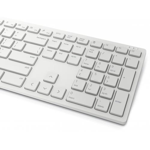 Kit Wireless Dell Pro KM5221W - Tastatura, USB, White + Mouse Optic, USB, White