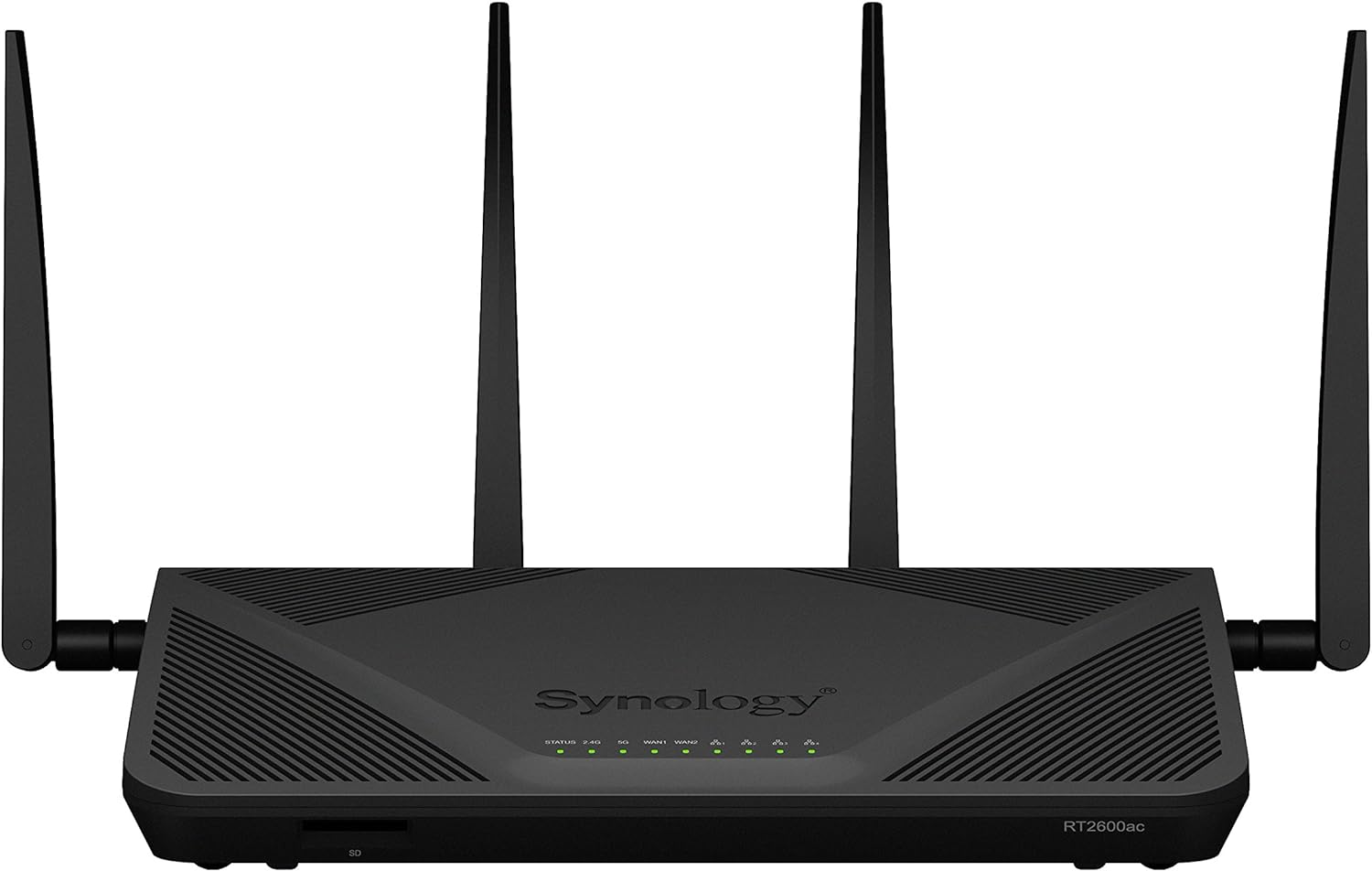Synology RT2600AC Wireless Router, Dual Band AC, 4 x 10 100 1000 Mbps, USB, card slot
