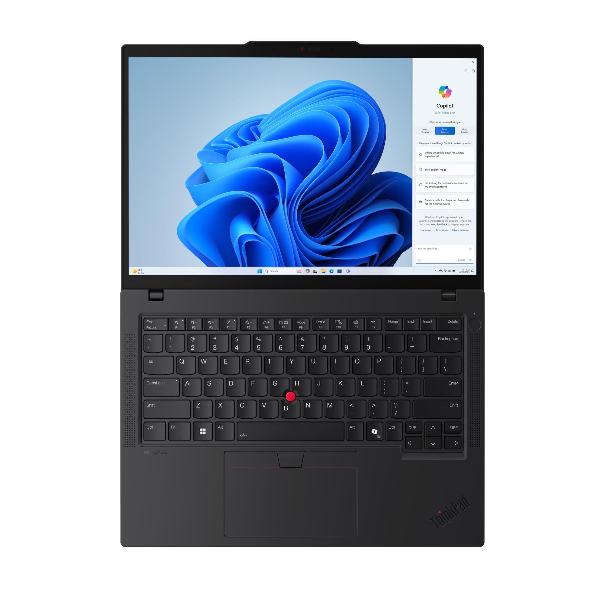 Laptop ThinkPad T14 Gen 5 cu procesor Intel Core™ Ultra 7 155U