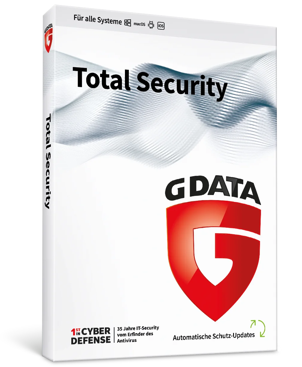 Absolute Sicherheit GData 1 Jahr 5 Geräte PC Laptop Telefon
