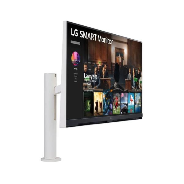 Monitor VA LED LG 31.5" 32SQ-W, Ultra HD (3840 x 2160), HDMI, Pivot, webOS, Boxe (Alb)