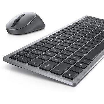 Tastatura Dell Multi-Device Wireless Keyboard and Mouse Combo KM7120W US Titan